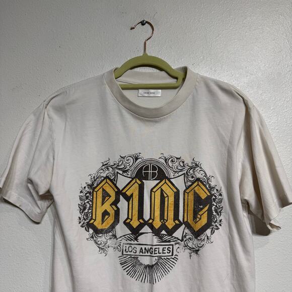 Anine Bing White Los Angeles Graphic Tee Sz XS - Picture 3 of 14